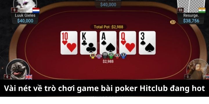 Poker Hitclub là sản phẩm yêu cầu chiến lược tinh tế
